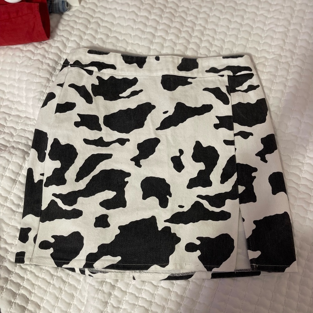 lelis denim skirt